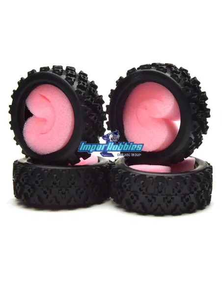 Neumáticos con insertos Street Rally Block Escala 1/10 (4 Uds.) Fastrax FAST372 - Ruedas Escala 1/10 Rally