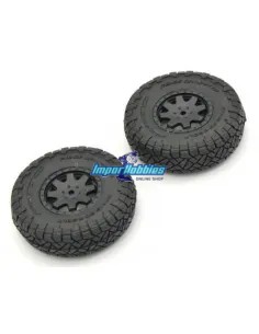 Premounted Tire / Wheel (2 U.) Kyosho Mini-Z 4x4 Crawler Toyota 4Runner - Hilux MXTH001 - Kyosho Mini-Z 4x4 Crawler Series - Spa