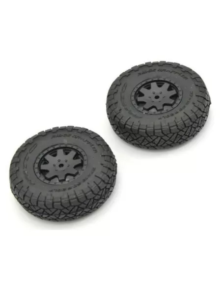 Premounted Tire / Wheel (2 U.) Kyosho Mini-Z 4x4 Crawler Toyota 4Runner - Hilux MXTH001 - Kyosho Mini-Z 4x4 Crawler Series - Spa