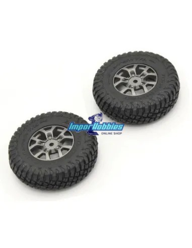 Premounted Tire / Wheel (2 U.) Kyosho Mini-Z 4x4 Crawler Suzuki Jimny Sierra MXTH002 - Kyosho Mini-Z 4x4 Crawler Series - Spare 