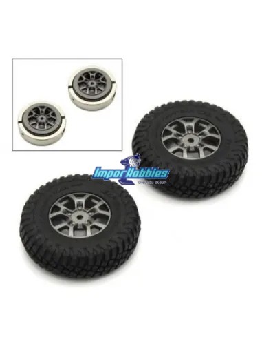 Pneus Montes / Colles - Avec Poids (2 U.) Kyosho Mini-Z 4x4 Crawler Suzuki Jimny MXTH002HW - Kyosho Mini-Z 4x4 Crawler Series - 