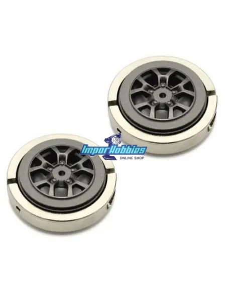 Premounted Tire / Wheel With Weight (2 U.) Kyosho Mini-Z 4x4 Crawler Suzuki Jimny MXTH002HW - Kyosho Mini-Z 4x4 Crawler Series -