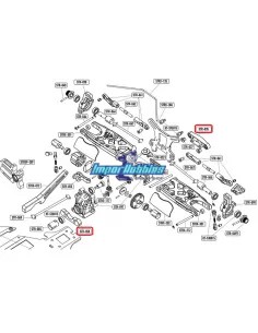 Kit complet cales arrières CNC 7075 - Option Hobbytech STR8 / Spirit / EP X2 / NXT STRS-135 - Hobbytech STR8 DeLuxe & STR8 EVO R 2