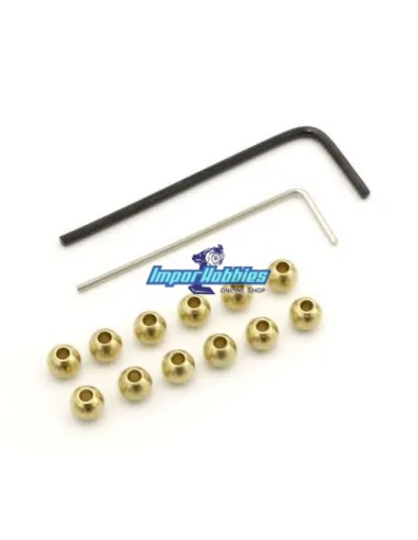 Rotulas / Bolas 4.8mm en bronce - Opcion Kyosho Mini-Z 4x4 Crawler MXW007 - Kyosho Mini-Z 4x4 Crawler Series - Repuesto y Opcion