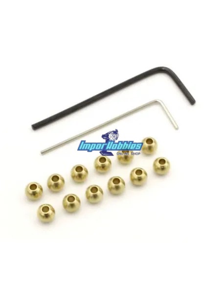 Rotulas / Bolas 4.8mm en bronce - Opcion Kyosho Mini-Z 4x4 Crawler MXW007 - Kyosho Mini-Z 4x4 Crawler Series - Repuesto y Opcion
