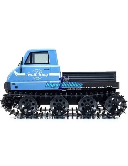 Kyosho Trail King Bleu EP Belt ReadySet RTR Echelle 1/12 34903T2 - Machines à chaînes en caoutchouc ou en métal RC
