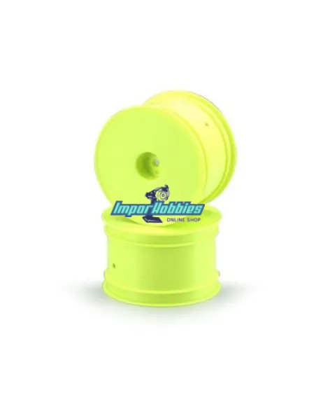 Jantes arrieres jaunes V2 Ifmar 2.2.inch 2WD-4WD Hex 12mm (2 U.) Kyosho RB5 / RB6 / RB7 / ZX6 / ZX7 W5202YB - Kyosho Lazer ZX-5 
