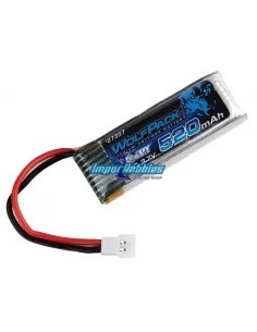 Batterie lipo plate - 1S 3.7V 520Mah 10C - Element Enduro24 AS27357 - Accu Lipo 1S - 3.7V & 3.8V HV