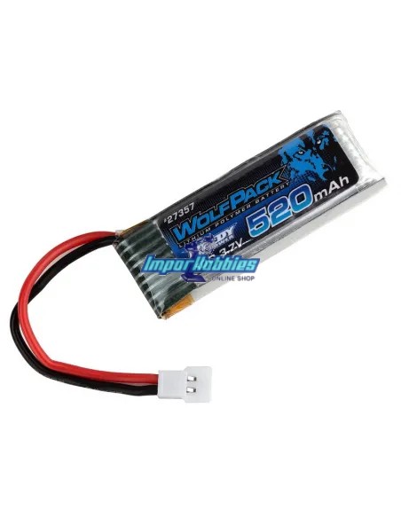 Batterie lipo plate - 1S 3.7V 520Mah 10C - Element Enduro24 AS27357 - Accu Lipo 1S - 3.7V & 3.8V HV