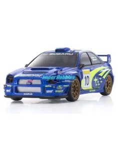 Carrosserie peinte 90mm Kyosho Mini-Z AWD Subaru Impreza WRC 2002 MZP448WR - MZP474WR - Peint et décorée - Auto Scale Collection