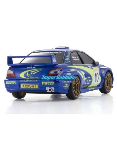 Carrosserie peinte 90mm Kyosho Mini-Z AWD Subaru Impreza WRC 2002 MZP448WR - MZP474WR - Peint et décorée - Auto Scale Collection