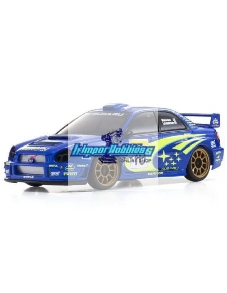 Carrosserie peinte 90mm Kyosho Mini-Z AWD Subaru Impreza WRC 2002 MZP448WR - MZP474WR - Peint et décorée - Auto Scale Collection