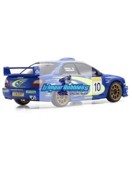 Carrosserie peinte 90mm Kyosho Mini-Z AWD Subaru Impreza WRC 2002 MZP448WR - MZP474WR - Peint et décorée - Auto Scale Collection