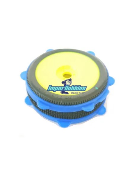 Gomas / Bandas elásticas azules para pegado de ruedas escala 1/8 Buggy & 1/10 SC - Truggy (4 Uds.) Fussion FS-AT002 - Pegamentos