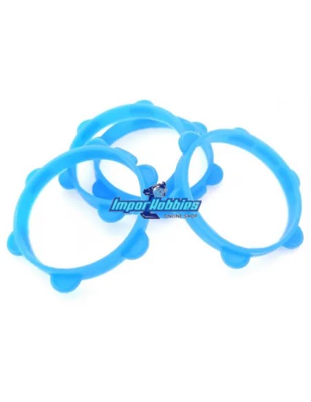 Bandes elastiques de montage de pneus 1/10Th (4 U.) Fussion FS-AT001 - Colle cyano & Bandes de montage pour pneus