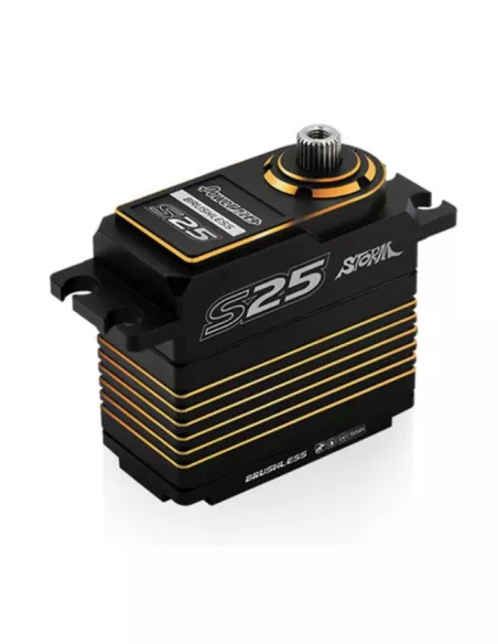 Brushless Servo - HV Standard Power HD Storm S25 Gold 30.0Kg 0.055S. SSR Mode 1/10 & 1/8 HD-S25G - R/C Servos