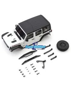 Painted Body - Bright White Kyosho Mini-Z 4x4 Crawler Jeep®︎ Wrangler Unlimited Rubicon MXB01W - Kyosho Mini-Z 4x4 Crawler Serie