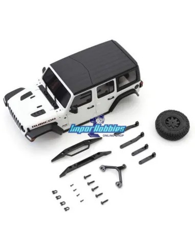 Carrocería pintada Bright White Kyosho Mini-Z 4x4 Crawler Jeep®︎ Wrangler Unlimited Rubicon MXB01W - Kyosho Mini-Z 4x4 Crawler S
