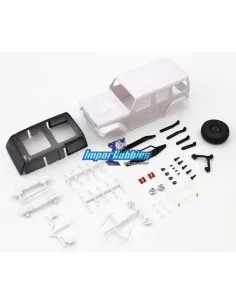 Carrocería blanca para pintar Kyosho Mini-Z 4x4 Crawler Jeep®︎ Wrangler Unlimited Rubicon MXN01 - Kyosho Mini-Z 4x4 Crawler Seri