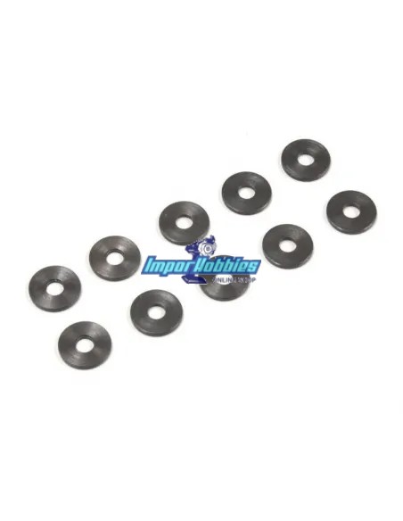 Rondelles M3x9x1mm (10 U.) Kyosho Inferno MP9 / MP10 / GT3 1-W300910 - Kyosho Inferno MP9e EP Kit - Pièces detachées et options