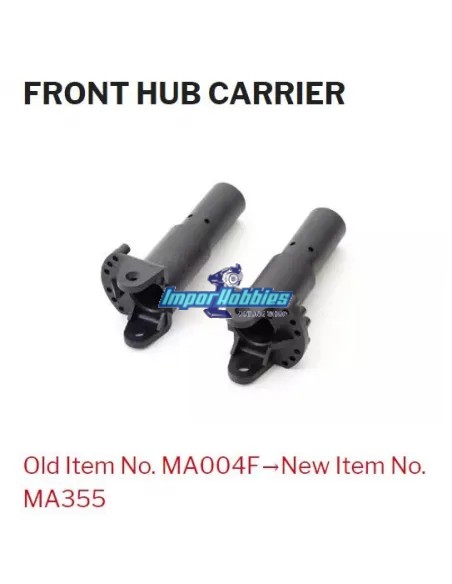 Cubos de rueda delanteros V2 - MA004F Kyosho Mad Force / FO-XX / Mad Crusher MA355 - Kyosho Mad Force Nitro & Eléctrico - Repues