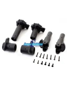 Set completo trasero V2 de caja de diferencial & cubos de rueda Kyosho Mad Crusher / FO-XX MA352 - Kyosho Mad Crusher Nitro GP &