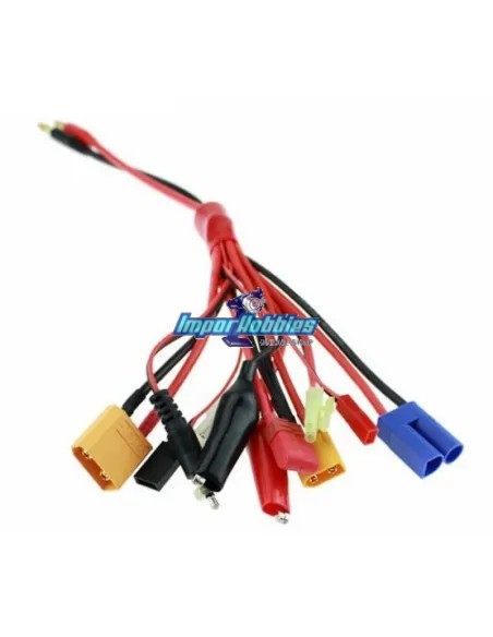 Câble de charge universel multifonction (Deans - Bec - Futaba- XT90 - EC5) Fussion FS-00151 - Cordon charge Pro AMP & Standard