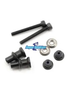 Fixations de bouchons d'amortisseurs acier FT  (2 U.) Team Associated RC8 / RC8B / RC8.2 / RC8B3 / RC8B3.1 AS89473 - Team Associ