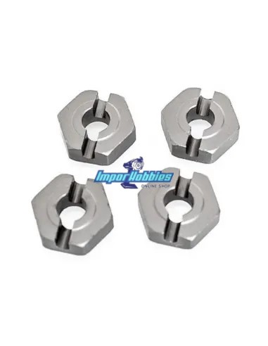 Hexagones de roue Av / Arr (4 U.) Hobbytech DB8SL REV-SL042 - Hobbytech DB8SL Desert Truck - Pièces detachées et options