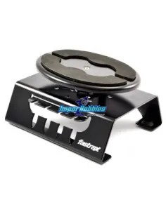 Rotating Work Stand in Black Aluminum 1/10 & 1/8 Fastrax FAST407BK - Maintenance Stands