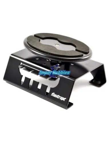 Banco de trabajo giratorio en aluminio negro 1/10 & 1/8 Fastrax FAST407BK - Mesas de trabajo