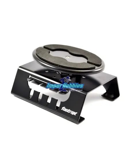 Banco de trabajo giratorio en aluminio negro 1/10 & 1/8 Fastrax FAST407BK - Mesas de trabajo