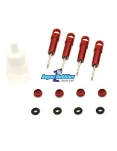 Amortiguadores completos en aluminio rojo (4 Uds.) Kyosho Mini-Z 4x4 Crawler MXW003R - Kyosho Mini-Z 4x4 Crawler Series - Repues