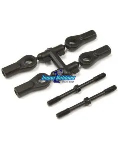 Pasos invertidos dirección con rotulas plásticas 4x50mm Kyosho Inferno MP9 TKI4 / MP10 IF489 - Kyosho Inferno MP9 TKI4 Nitro Kit