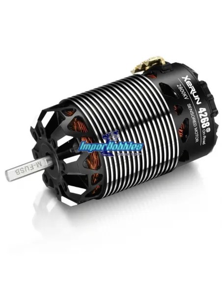 Moteur Brushless Hobbywing Xerum 4268 G3 2800KV Sensor 1/8 On-Road 30401909 - Moteurs EP 1/8