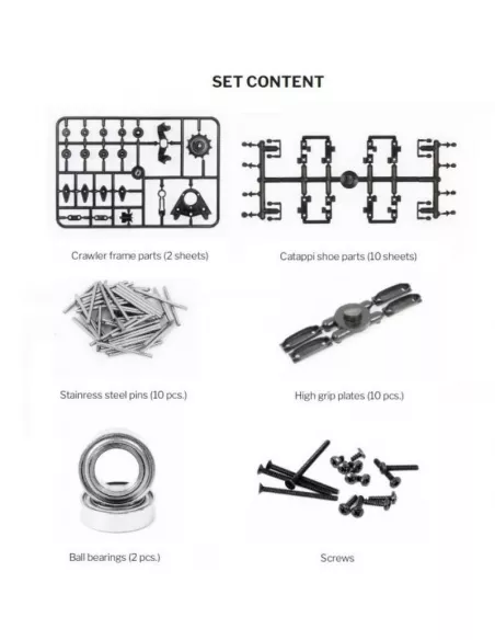 Belt Crawler Unit Catappi (2 U.) Kyosho Mini-Z 4x4 Crawler MXW009 - Kyosho Mini-Z 4x4 Crawler Series - Spare Parts & Option Part