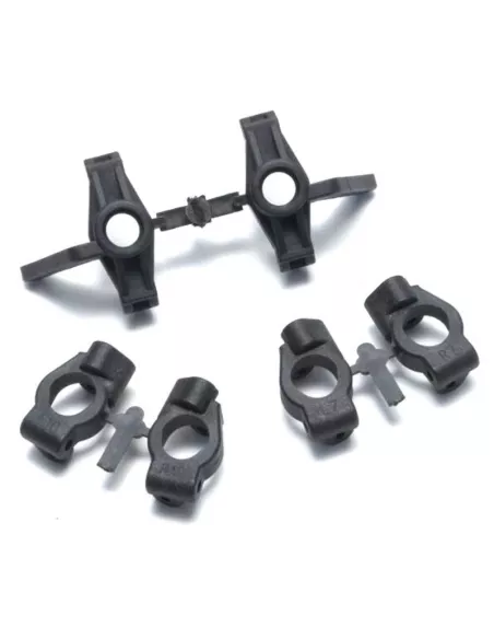 Steering Knuckle & Caster Block Set 7 & 10º Kyosho ZX-5 / ZX6 LA371 - Kyosho Lazer ZX-5 - Spare Parts & Option Parts