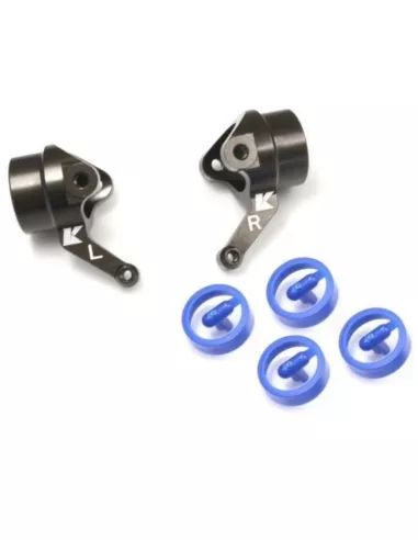 Aluminum Knuckle Arm Set - Gunmetal (2 U.) Kyosho Inferno MP9 TKI4 / MP9e EVO / MP10 / MP10T IF488 - Kyosho Inferno MP9 TKI4 Nit