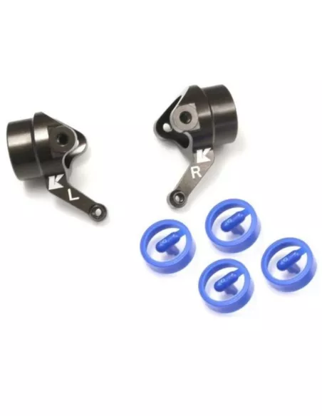 Aluminum Knuckle Arm Set - Gunmetal (2 U.) Kyosho Inferno MP9 TKI4 / MP9e EVO / MP10 / MP10T IF488 - IF631