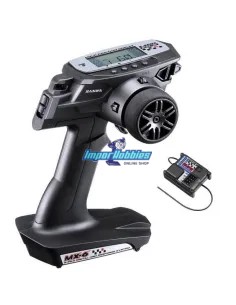 Emisora Sanwa MX-6 3 Canales FH-E 2.4GHZ - RX-391W Waterproof 101A32571A - Emisoras para coche de radiocontrol