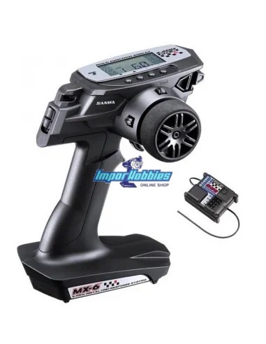 Emetteur Sanwa MX-6 3 Canaux FH-E 2.4GHZ w/ Recepteur RX-391W Waterproof - Radios / Emetteurs pour voitures RC