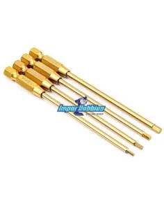 Power Tool Tip Set 1/4 1.5 - 2.0 - 2.5 - 3.0mm VP-Pro RS-612UE - VP-Pro Racing Tools