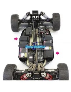 Entretoises de maintien pour batteries shorty (2 U.) Kyosho Inferno MP10e IFW501 - Kyosho Inferno MP10e Electric Kit 34110 - Piè 2