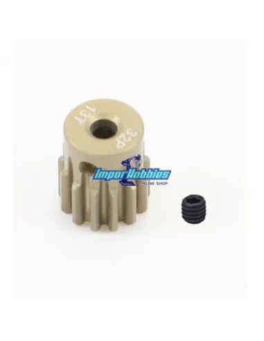 Pignon aluminium - Hard 13T 32DP pour axe 3.175 (1/8in) 1/10 & 1/8 Scale Fussion FS-PG081-H - Pignons de moteurs 32P