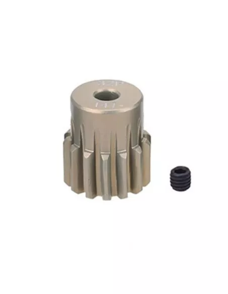 Pinion Gear Aluminium Hard 14T 32DP For Shaft 3.175 (1/8in) 1/10 & 1/8 Scale Fussion FS-PG082-H - Motor Pinions Gears 32P