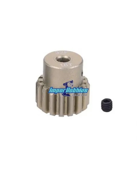 Piñón aluminio 16T 32DP para eje 3.175 (1/8in) Escala 1/10 & 1/8 7075 Hard Fussion FS-PG084-H - Piñones de motor paso 32P