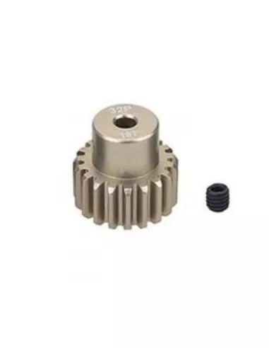 Pinion Gear Aluminium Hard 19T 32DP For Shaft 3.175 (1/8in) 1/10 & 1/8 Scale Fussion FS-PG087-H - Motor Pinions Gears 32P