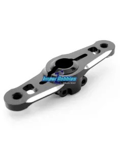 Brazo / Horn de servo gas-freno CNC negro 25T doble altura Fussion FS-WH002 - Horns y arandelas montaje servo