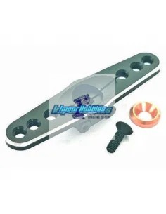 Palonnier de servo de gaz-frein CNC noir 25T Futaba / Savox / Powerstar / Power HD Fussion FS-WH005 - Palonnier de servo & ronde 2