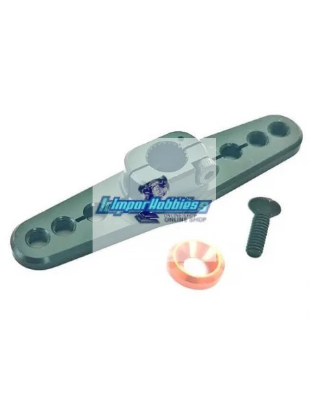 Palonnier de servo de gaz-frein CNC noir 25T Futaba / Savox / Powerstar / Power HD Fussion FS-WH005 - Palonnier de servo & ronde